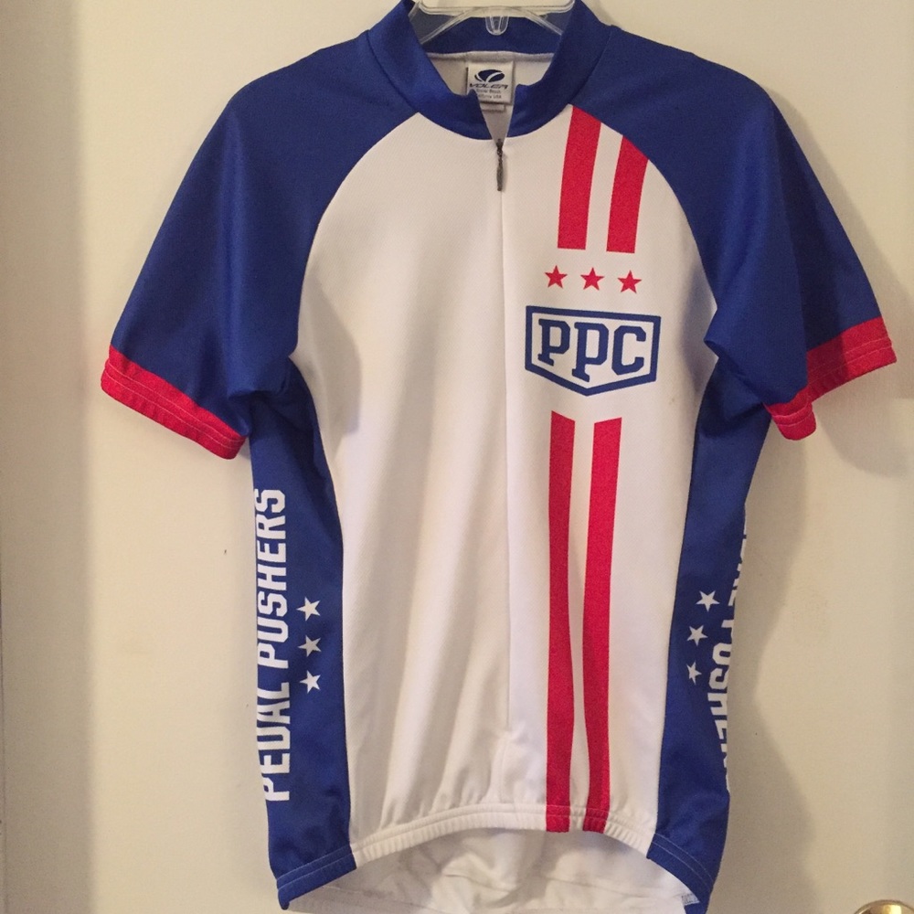 Voler Pedal Pushers Club Raglan Cycling Shirt Sz S